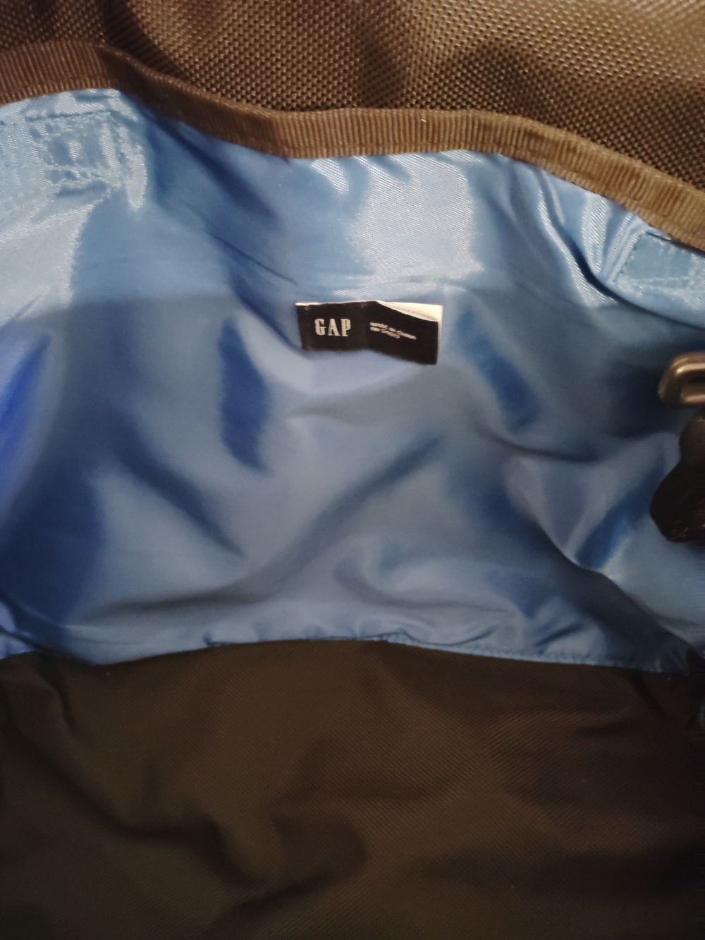 GAP  Large Black Nylon Messenger/ Laptop Bag - Picture 9 of 10